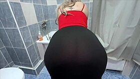 Stepson Says, 'I Caught You In The Bathroom, Stepmom, Now Take My Cock In Your Ass'