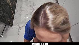 Stepmom caught masturbating with huge dildo