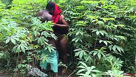 softkind fucks stepmom from behind in the bush for christmas gift 😘