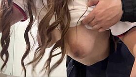 i fucked the big-assed salon girl in the bathroom with her pissed tight pussy, covered in cum and rough deepthroat