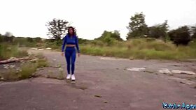 Big Tits Alexa Throats Big Dick In Public, But It's All Real