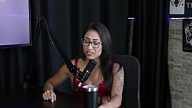 luciana picchi's sheer red lingerie troubles in group glamour sex 😏👗