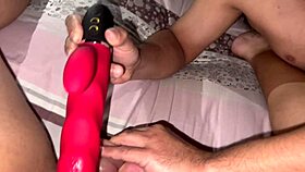 hey, i love watching my busty colombian stepmom enjoy her favorite sex toys.