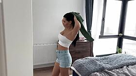 A stunning girl showcased her gorgeous body