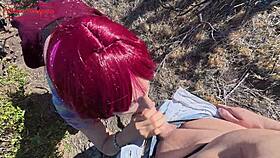 Petite 18+ whore gets culeada bent over in public outdoor cumshot!