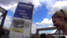 Adorable Czech girl, what are you doing undressing in the supermarket? she teases before POV ride.