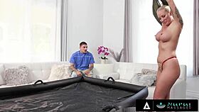 Nuru Massage - Foreign Student Bangs Hot Canadian Roommate?