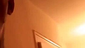 Watch this busty brit milf with tattoos ride monster cock and jerk it hard