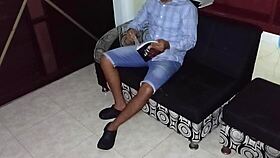 Latina Student Seduces English Teacher in Dorm Room with Long Hair and Sexy Moves