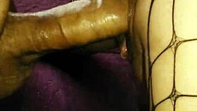 used her rough in stockings. every hole stretched wide.