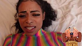 Ebony slut took bbc pounding & swallowed my load