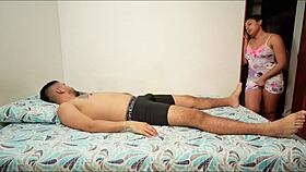 Horny Latina Teen Stepsister With Big Ass Enters My Room Because She Wants Milk In Her Pussy