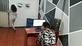 i folled the maid in office not knowing shes stepsister