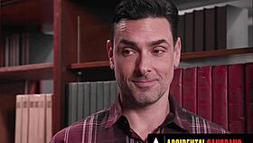 Whoa! Horny girl accidentally double penetrated in classmate gangbang! 😲