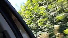 Selfie With Tits Exposed In The Car