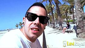 Naughty French brunette enjoys outdoor anal and blowjob 😏