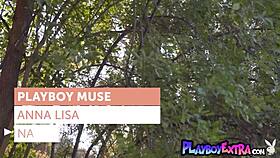 classy blonde russian milf anna lisa strips naked on boat. Poses boldly in open water.