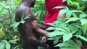 softkind fucks stepmom from behind in the bush for christmas gift 😘