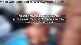 Brazilian cuties in orgy with huge cocks