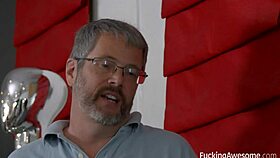 blonde teen rides cock on summer day