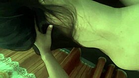 Bang That Perfect Body Coed Standing On The Sofa!