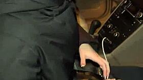 she gets a big dose for her throat, swallowing and gagging.