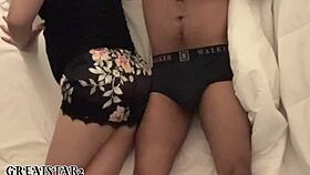 dude, sharing a bed with my hot latina roommate got wild fast!