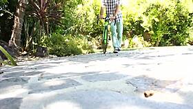 Gigi Loren enjoys a wild fuck with the bachelor next door in their neighborhood