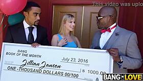 jillian janson wins two black cocks from jay bangher and chocolate god