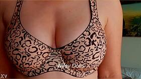 Look at those big tits in lingerie