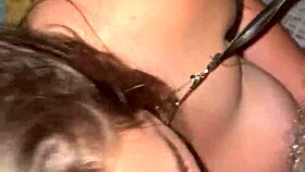 Brunette With Big Natural Tits Deepthroats Hard In Homemade Video