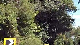 Selfie With Tits Exposed In The Car