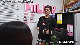 Peruvian Woman Shows Off Her Big Ass to Perverted Cop at Station