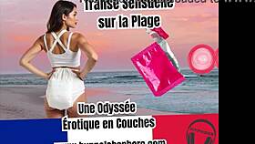 Diaper lover explores sensual trance on French beach