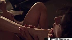 Fit body blonde MILF seduced and fucked by college hung