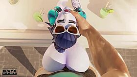 Widowmaker French Vacations With Big Ass And Cock.