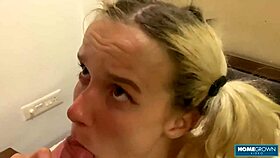 A cute blonde girl spreads her legs for her lovers to get fucked