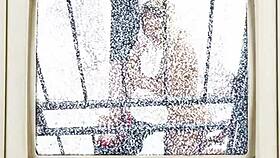 Sandra Chappelle gets her back blasted with cum backstage.