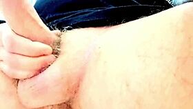 Husband penetrates his sexy wife doggystyle in homemade video, focusing on wet pussy and asshole.