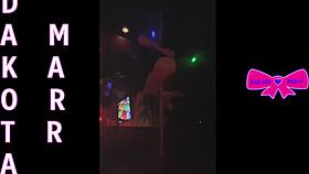 dakota marr pole dances teasingly in nebraska strip club