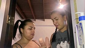 You find your maids playing with a hidden toy at home.