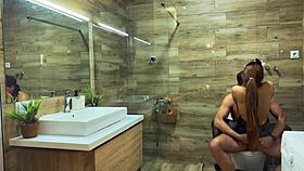 Myredfoxgirl says, 'I'm cheating on my husband in the party bathroom with ripped clothes'