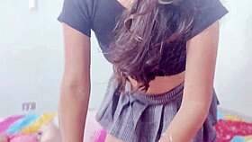 Petite Latina Babysitter Sucks Father-In-Law Hard