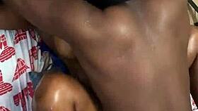 Missionary Sex with Lover While Husband’s Away, Moaning Loud