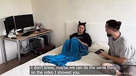 Gamer Girl Rides Stepbro's Cock POV for Cum on Face Finish