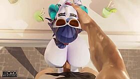 Widowmaker French Vacations With Big Ass And Cock.