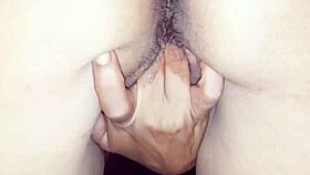 He fingers my tight wet pussy hard!