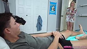 Stepmom Helps Young 18+ With Chronic Masturbating In Intense Milf Sex Scene.