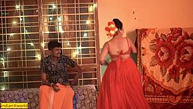 Indian devar bhabhi engage in rough hardcore sex during dewali festival with doggystyle and group action