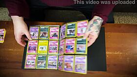 Missalinapaige shares her trading cards in a casual video.